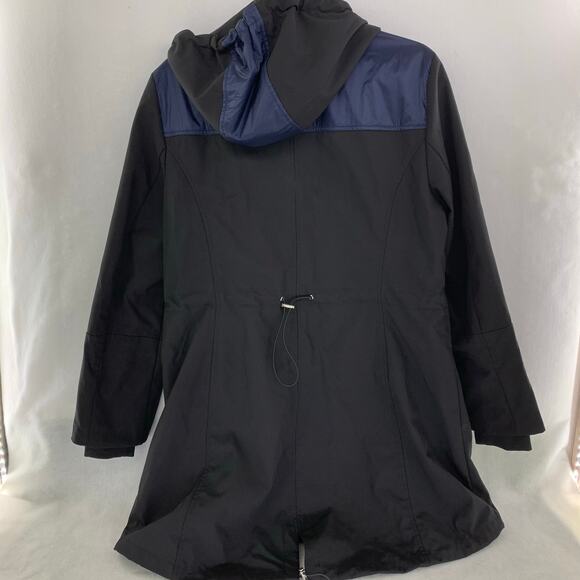 1 Madison Expedition Heritage Collection Womens Jacket Size L Black w/ Navy Trim - Picture 1 of 15